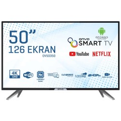 Onvo OV50350 50" 126 Ekran Uydu Alıcılı 4K Ultra HD Android Smart LED TV (TEŞHİR ÜRÜNÜ) 2YIL GARANTİLİ ÜCRETSİZ TESLİMAT---2500TL--